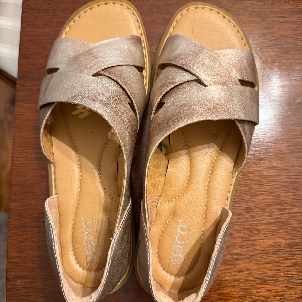 Born Women's Brown Leather Sandals